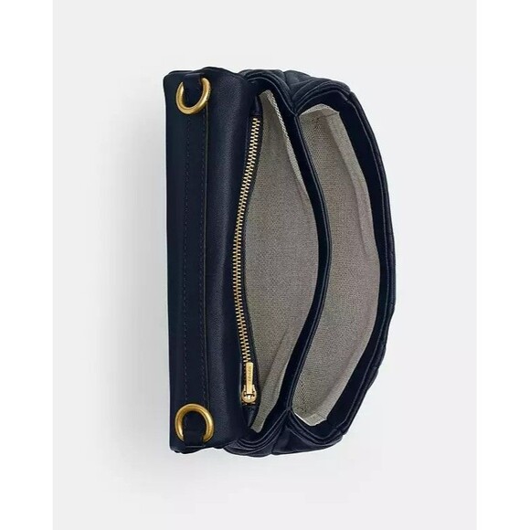 Coach Times Square Tabby Shoulder Bag 17 With Quilting NAVY CW628 - Picture 11 of 16